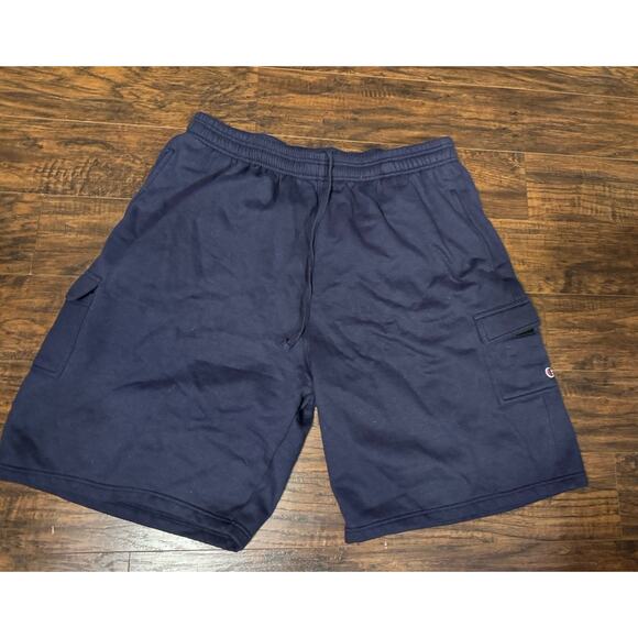 Champion Men’s Core Powerblend Fleece Athletic Short 2X-Large Navy Blue - Picture 1 of 5